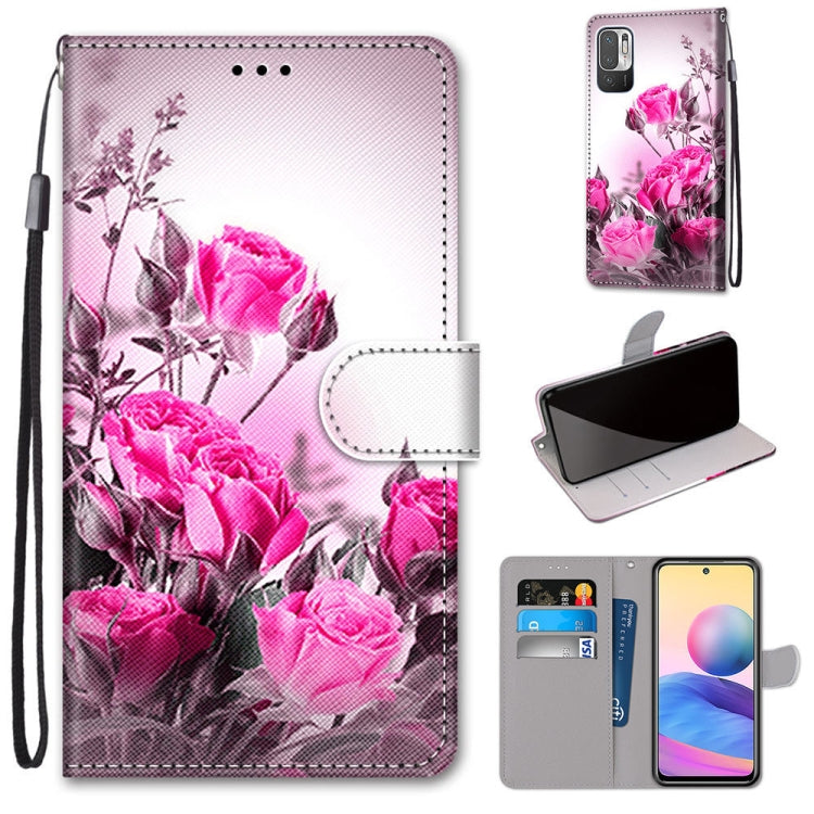 Coloured Drawing Cross Texture Horizontal Flip PU Leather Case with Holder & Card Slots & Wallet & Lanyard