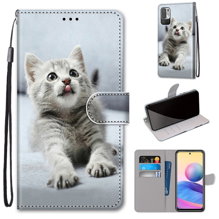 Coloured Drawing Cross Texture Horizontal Flip PU Leather Case with Holder & Card Slots & Wallet & Lanyard