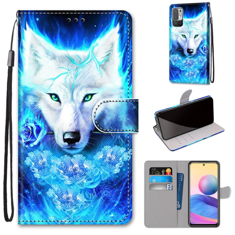 Coloured Drawing Cross Texture Horizontal Flip PU Leather Case with Holder & Card Slots & Wallet & Lanyard