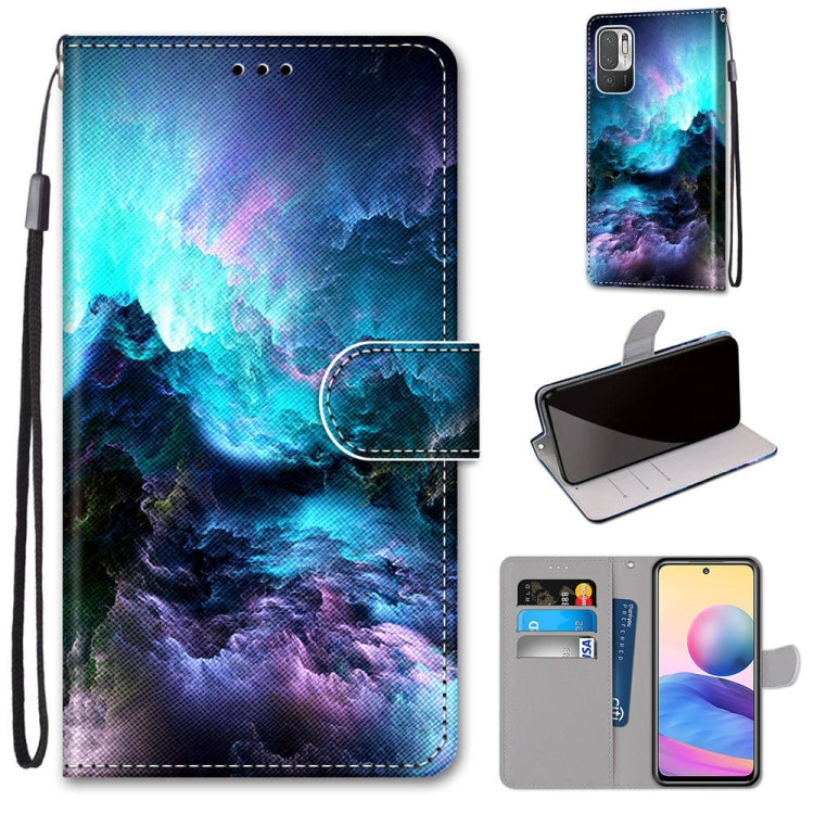 Coloured Drawing Cross Texture Horizontal Flip PU Leather Case with Holder & Card Slots & Wallet & Lanyard