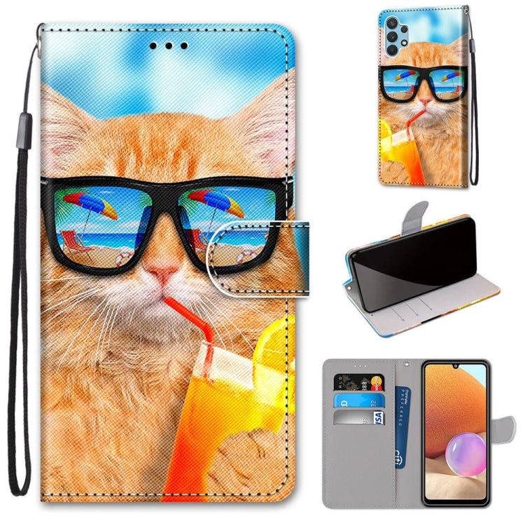 Coloured Drawing Cross Texture Horizontal Flip PU Leather Case with Holder & Card Slots & Wallet & Lanyard
