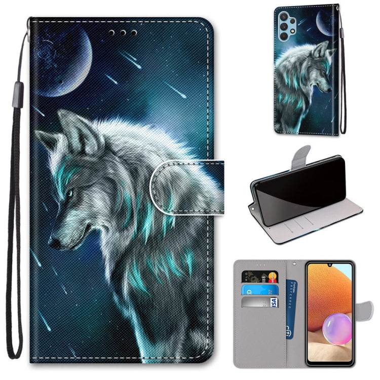 Coloured Drawing Cross Texture Horizontal Flip PU Leather Case with Holder & Card Slots & Wallet & Lanyard