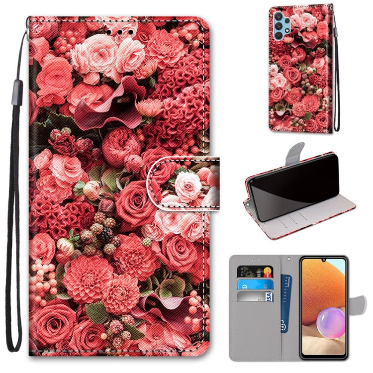 Coloured Drawing Cross Texture Horizontal Flip PU Leather Case with Holder & Card Slots & Wallet & Lanyard