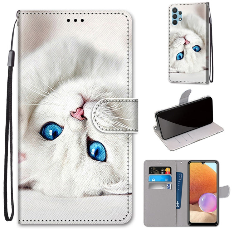 Coloured Drawing Cross Texture Horizontal Flip PU Leather Case with Holder & Card Slots & Wallet & Lanyard