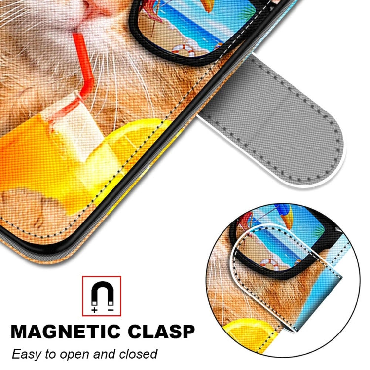 Coloured Drawing Cross Texture Horizontal Flip PU Leather Case with Holder & Card Slots & Wallet & Lanyard