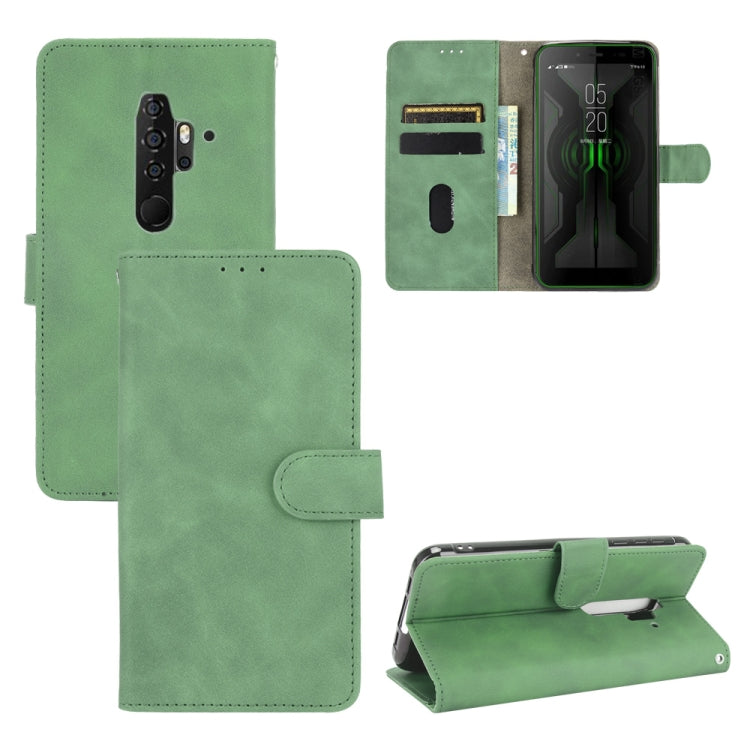 Solid Color Skin Feel Magnetic Buckle Horizontal Flip Calf Texture PU Leather Case with Holder & Card Slots & Wallet