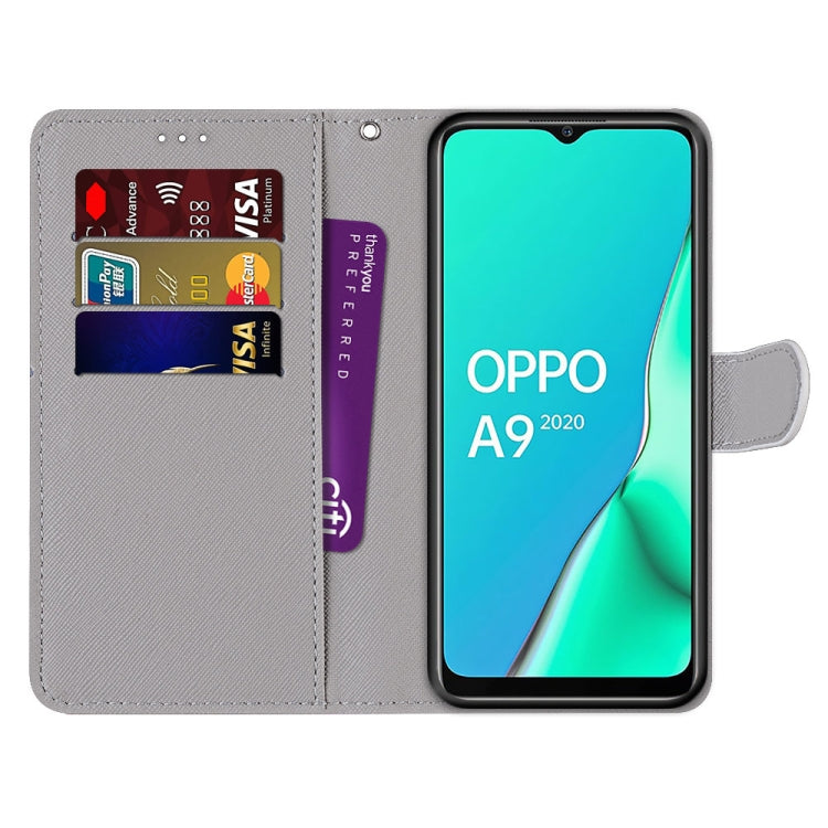 Coloured Drawing Cross Texture Horizontal Flip PU Leather Case with Holder & Card Slots & Wallet & Lanyard