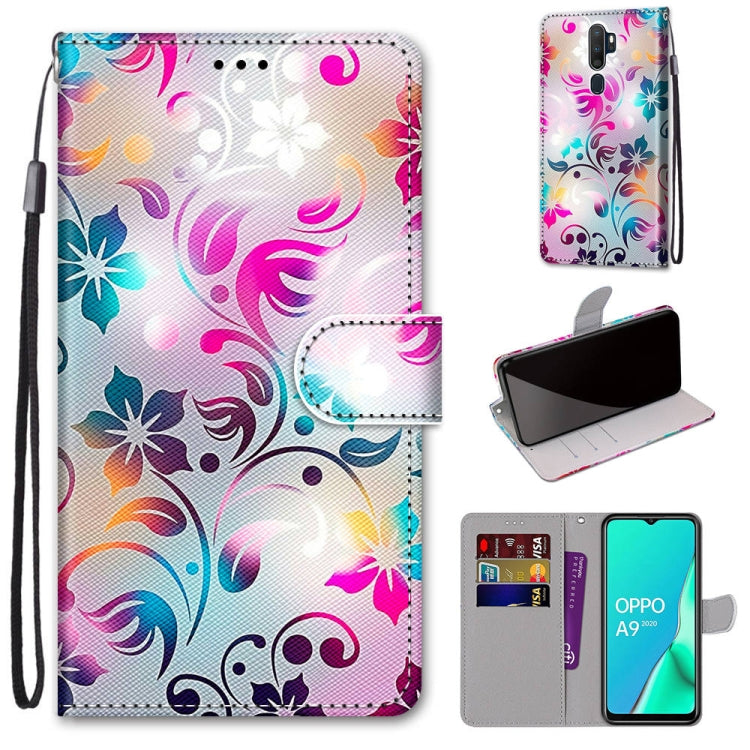 Coloured Drawing Cross Texture Horizontal Flip PU Leather Case with Holder & Card Slots & Wallet & Lanyard