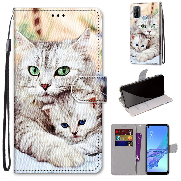 Coloured Drawing Cross Texture Horizontal Flip PU Leather Case with Holder & Card Slots & Wallet & Lanyard