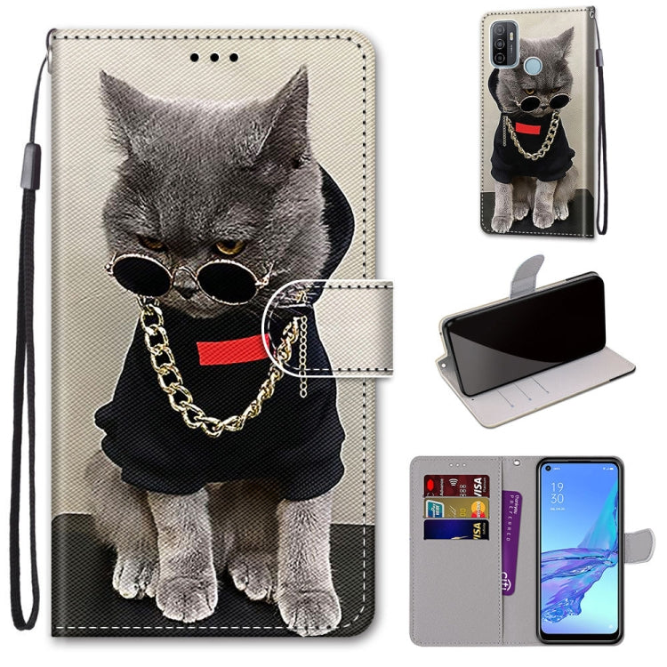 Coloured Drawing Cross Texture Horizontal Flip PU Leather Case with Holder & Card Slots & Wallet & Lanyard
