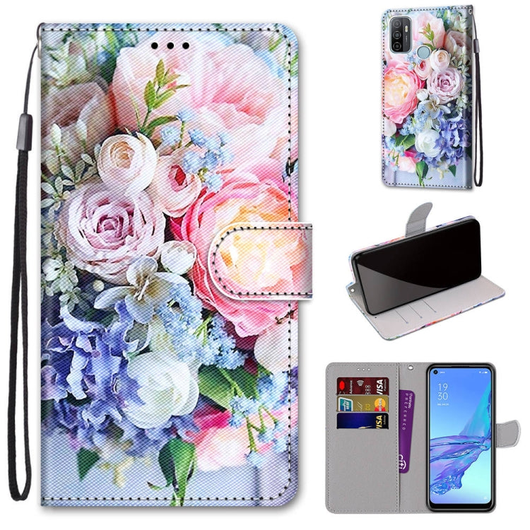 Coloured Drawing Cross Texture Horizontal Flip PU Leather Case with Holder & Card Slots & Wallet & Lanyard