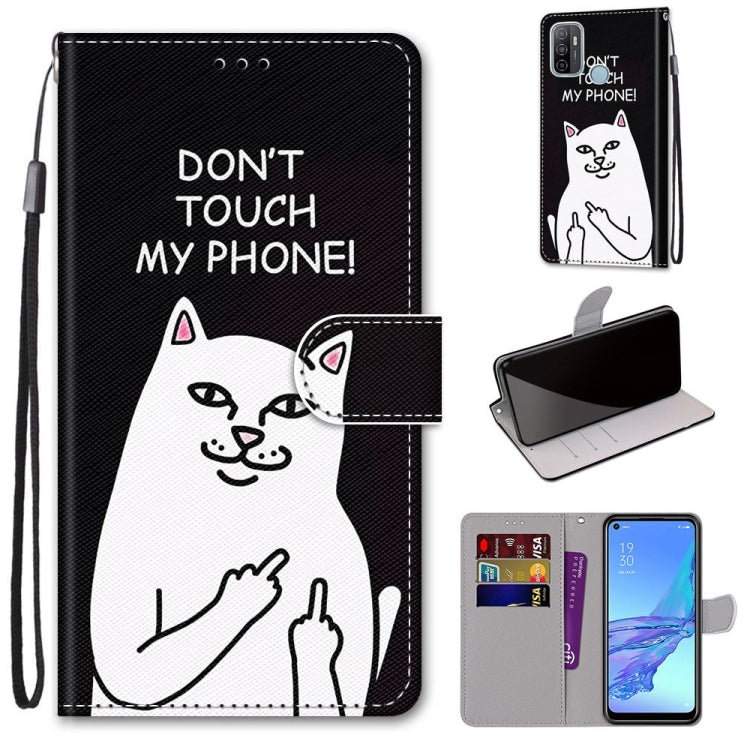 Coloured Drawing Cross Texture Horizontal Flip PU Leather Case with Holder & Card Slots & Wallet & Lanyard