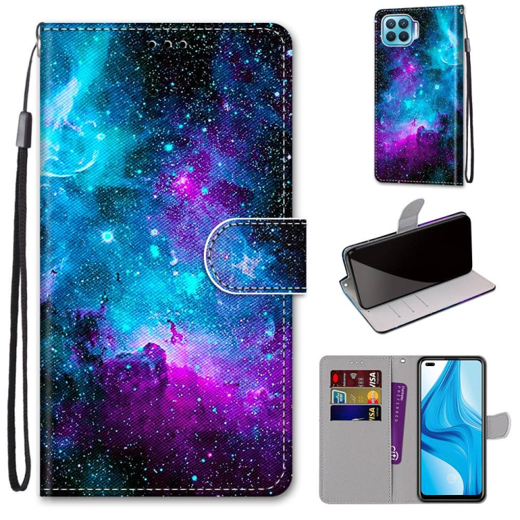 Coloured Drawing Cross Texture Horizontal Flip PU Leather Case with Holder & Card Slots & Wallet & Lanyard — Pink Stone Texture