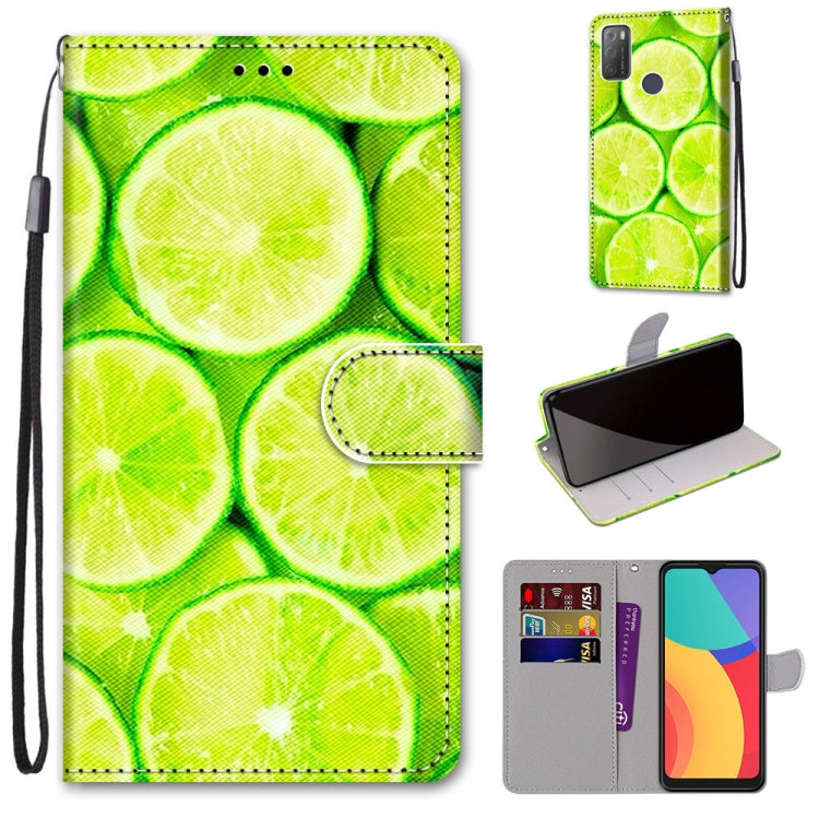Coloured Drawing Cross Texture Horizontal Flip PU Leather Case with Holder & Card Slots & Wallet & Lanyard