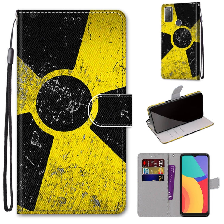 Coloured Drawing Cross Texture Horizontal Flip PU Leather Case with Holder & Card Slots & Wallet & Lanyard