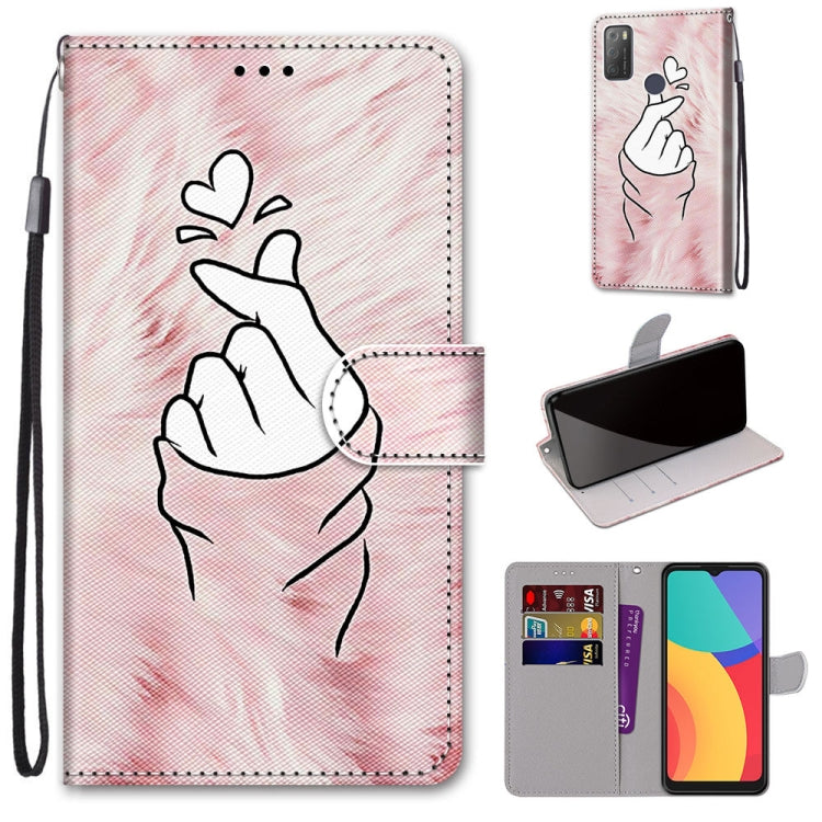 Coloured Drawing Cross Texture Horizontal Flip PU Leather Case with Holder & Card Slots & Wallet & Lanyard