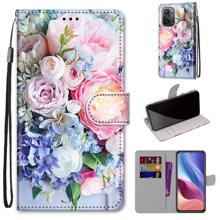 Coloured Drawing Cross Texture Horizontal Flip PU Leather Case with Holder & Card Slots & Wallet & Lanyard