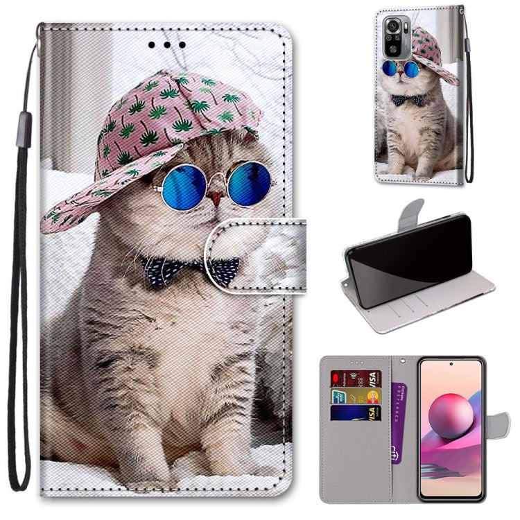 Coloured Drawing Cross Texture Horizontal Flip PU Leather Case with Holder & Card Slots & Wallet & Lanyard
