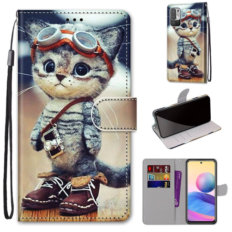 Coloured Drawing Cross Texture Horizontal Flip PU Leather Case with Holder & Card Slots & Wallet & Lanyard