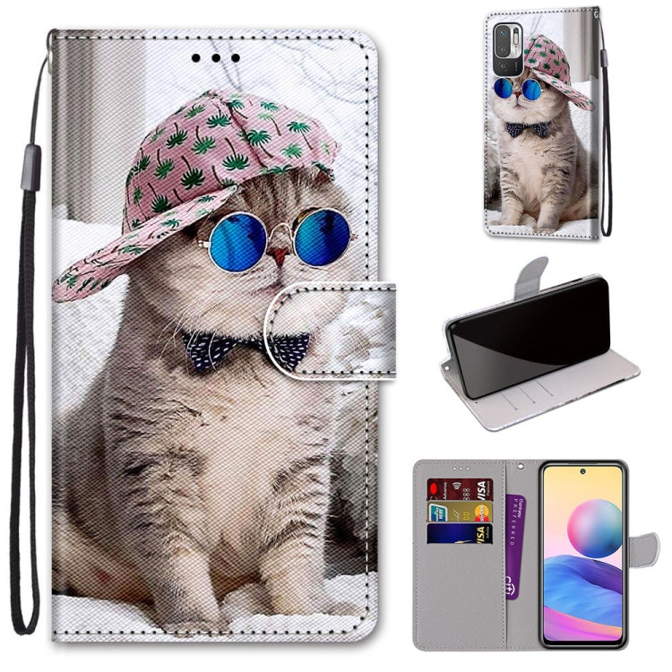 Coloured Drawing Cross Texture Horizontal Flip PU Leather Case with Holder & Card Slots & Wallet & Lanyard