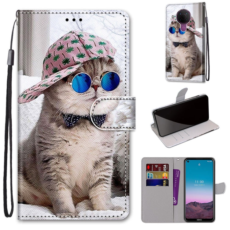 Coloured Drawing Cross Texture Horizontal Flip PU Leather Case with Holder & Card Slots & Wallet & Lanyard