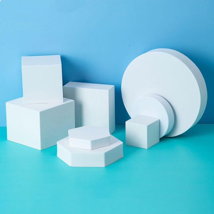 8 in 1 Different Sizes Geometric Cube Solid Color Photography Photo Background Table Shooting Foam Props — Grey