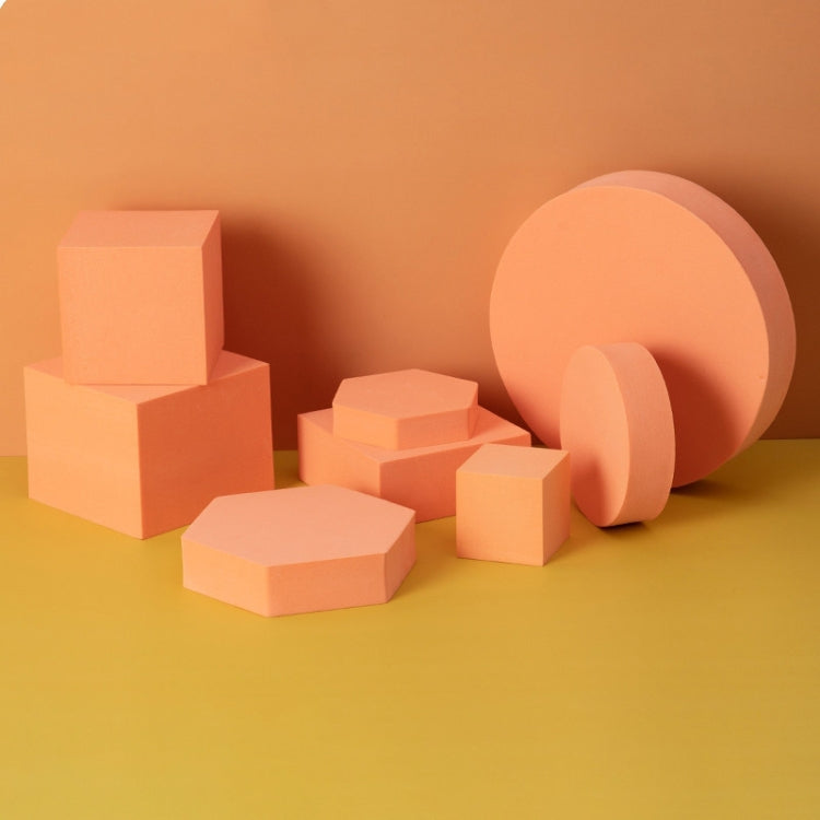 8 in 1 Different Sizes Geometric Cube Solid Color Photography Photo Background Table Shooting Foam Props — Blue Lake
