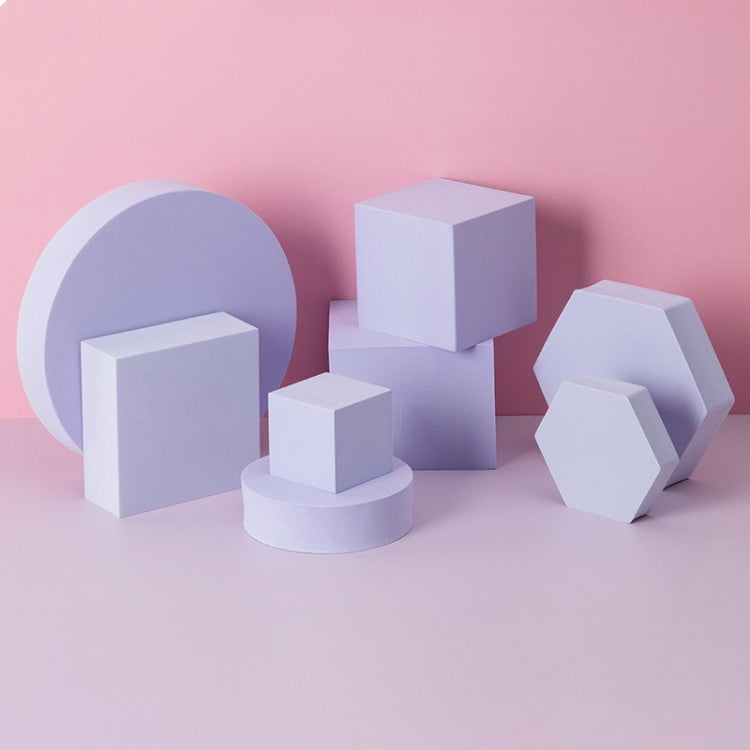 8 in 1 Different Sizes Geometric Cube Solid Color Photography Photo Background Table Shooting Foam Props — Green