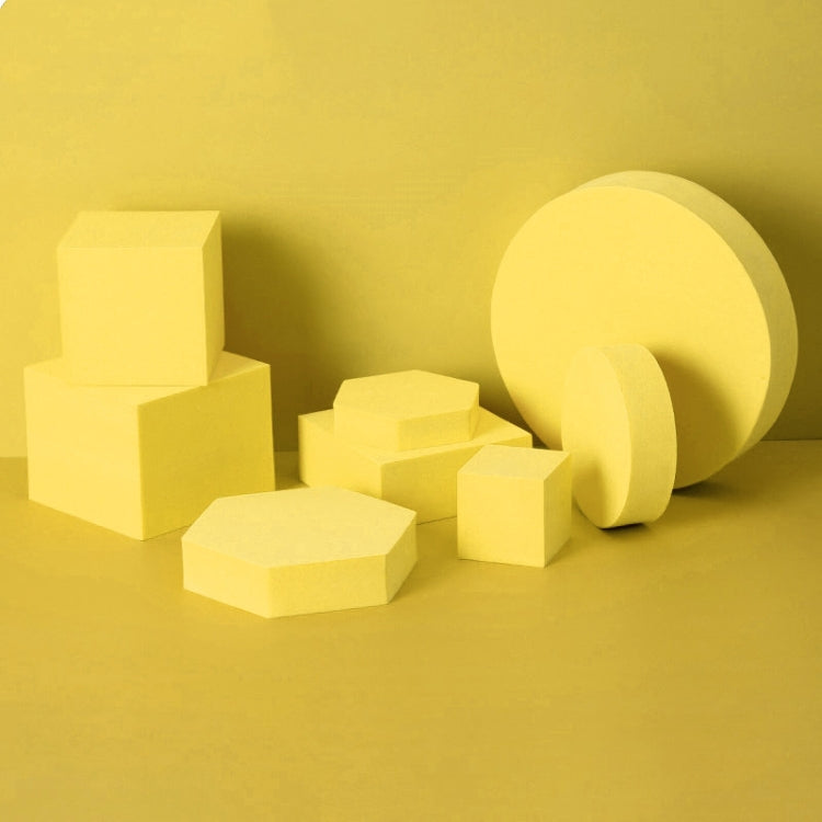 8 in 1 Different Sizes Geometric Cube Solid Color Photography Photo Background Table Shooting Foam Props — Black