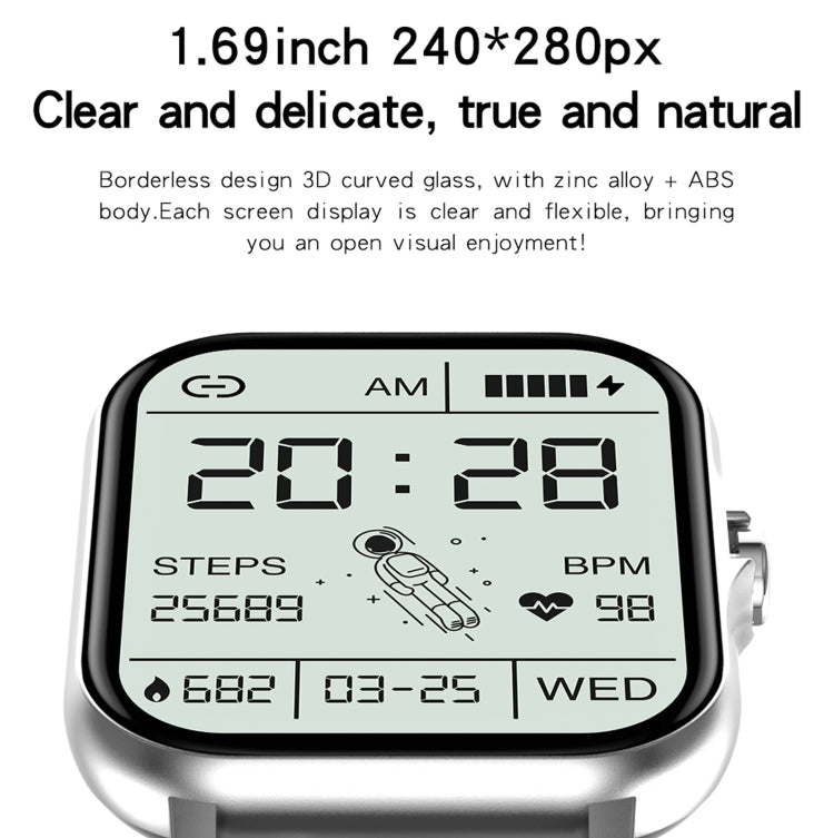 GY13 1.69 inch TFT Screen IP67 Waterproof Smart Watch, Support Music Control / Bluetooth Call / Heart Rate Monitoring / Blood Pressure Monitoring