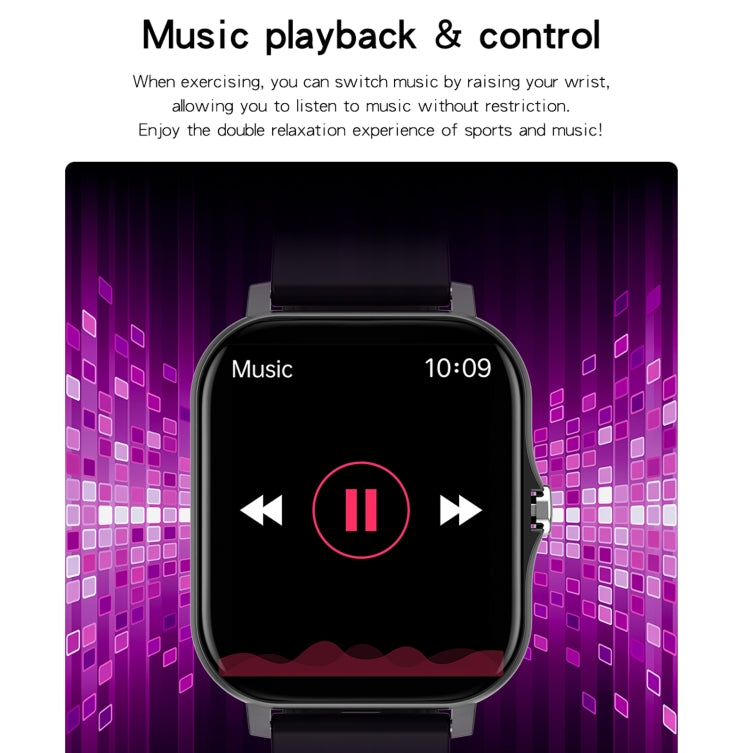 GY13 1.69 inch TFT Screen IP67 Waterproof Smart Watch, Support Music Control / Bluetooth Call / Heart Rate Monitoring / Blood Pressure Monitoring