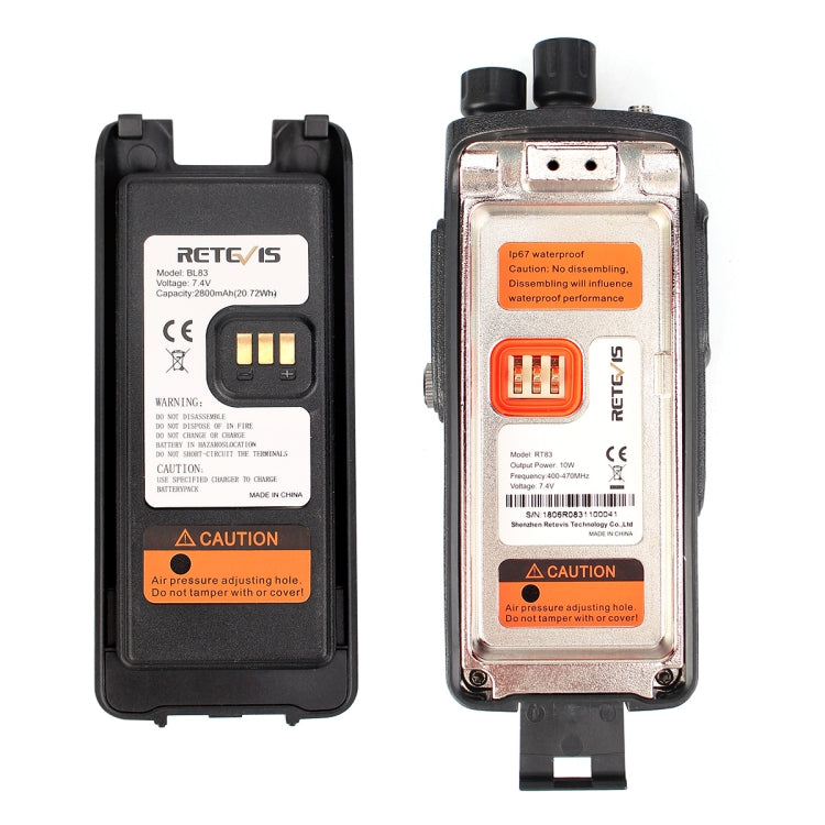 RETEVIS RT83 10W 400-470MHz 1024CHS Waterproof DMR Digital Dual Time Two Way Radio Walkie Talkie