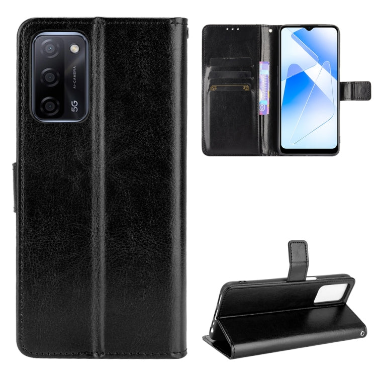Crazy Horse Texture Horizontal Flip Leather Case with Holder & Card Slots & Lanyard