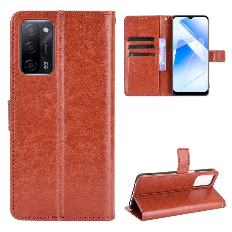 Crazy Horse Texture Horizontal Flip Leather Case with Holder & Card Slots & Lanyard