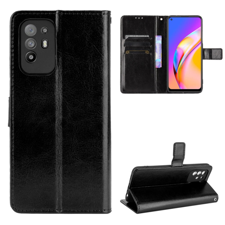 Crazy Horse Texture Horizontal Flip Leather Case with Holder & Card Slots & Lanyard