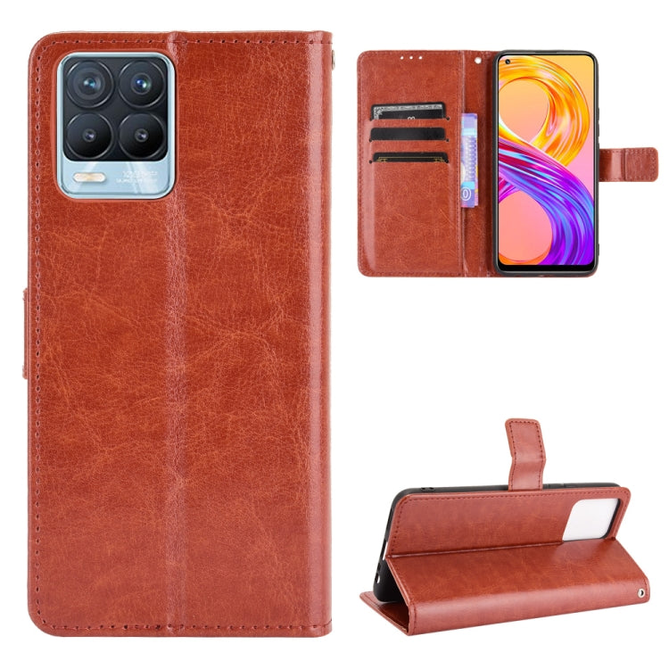 Crazy Horse Texture Horizontal Flip Leather Case with Holder & Card Slots & Lanyard
