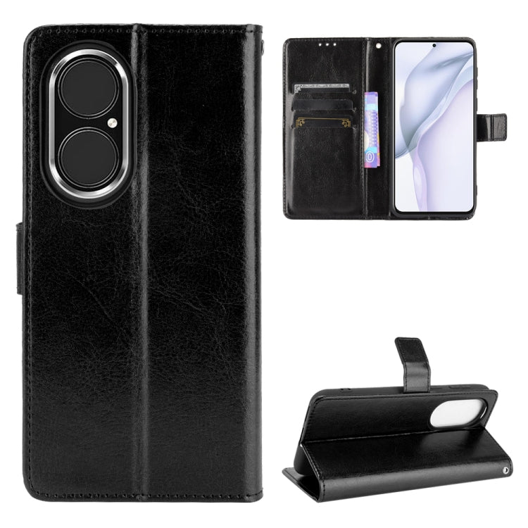Crazy Horse Texture Horizontal Flip Leather Case with Holder & Card Slots & Lanyard