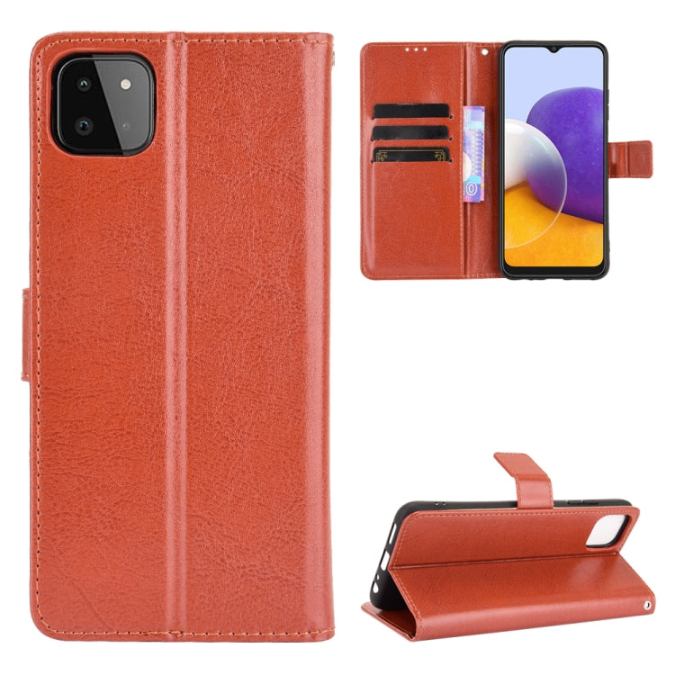 Crazy Horse Texture Horizontal Flip Leather Case with Holder & Card Slots & Lanyard