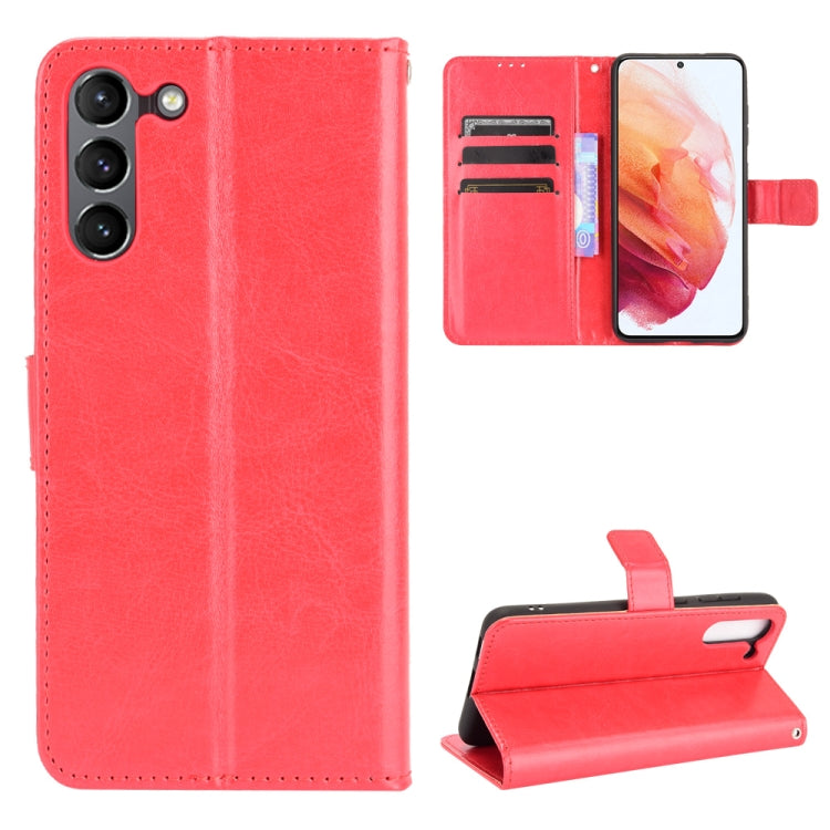 Crazy Horse Texture Horizontal Flip Leather Case with Holder & Card Slots & Lanyard