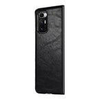 For Xiaomi Mi Mix Fold Two-color Crazy Horse Texture Leather Protective Case