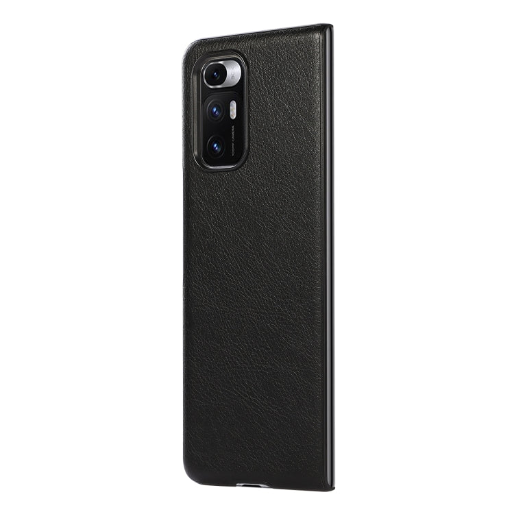 For Xiaomi Mi Mix Fold Two-color Lychee Texture Leather Protective Case