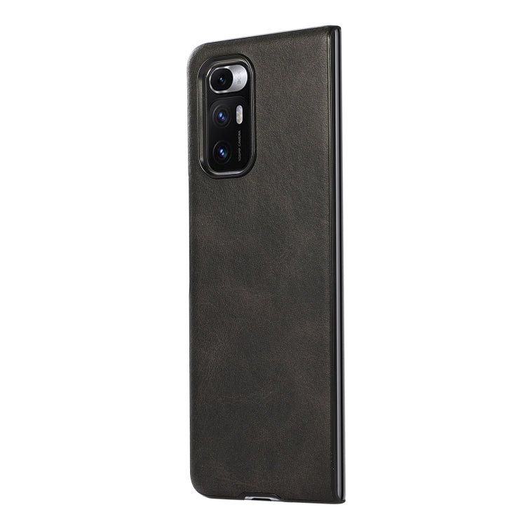 For Xiaomi Mi Mix Fold Two-color Cowhide Leather Protective Case