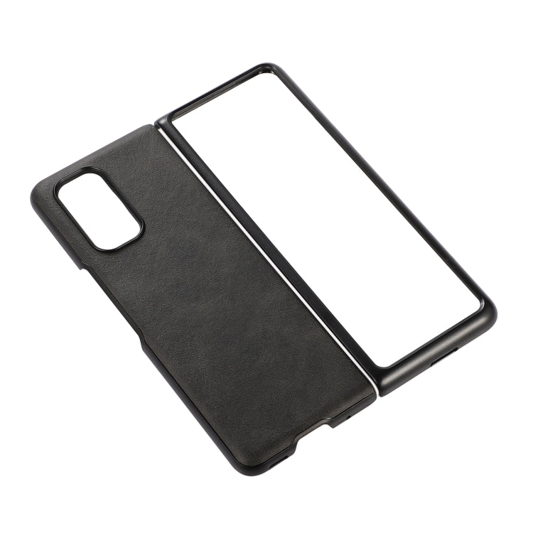 For Xiaomi Mi Mix Fold Two-color Cowhide Leather Protective Case