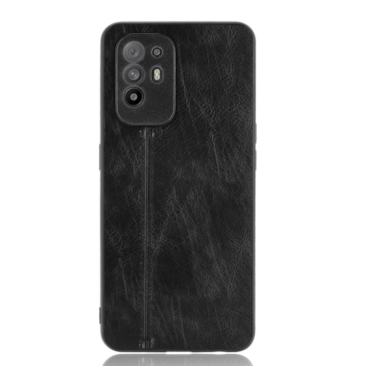 Shockproof Sewing Cow Skin Texture PC + PU + TPU Case