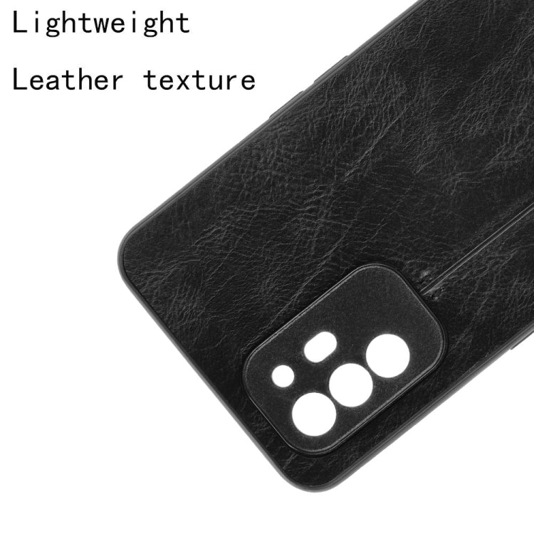 Shockproof Sewing Cow Skin Texture PC + PU + TPU Case