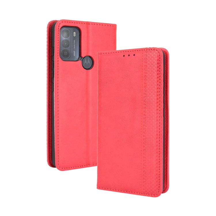 Magnetic Buckle Retro Crazy Horse Texture Horizontal Flip Leather Case with Holder & Card Slots & Photo Frame