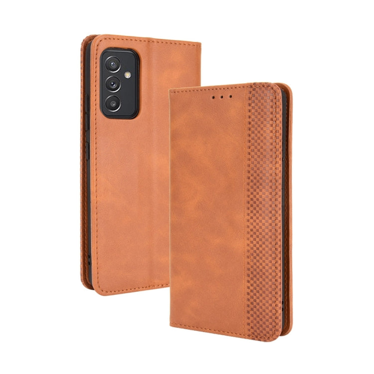 Magnetic Buckle Retro Crazy Horse Texture Horizontal Flip Leather Case with Holder & Card Slots & Photo Frame