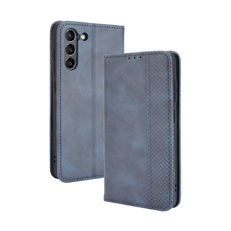 Magnetic Buckle Retro Crazy Horse Texture Horizontal Flip Leather Case with Holder & Card Slots & Photo Frame