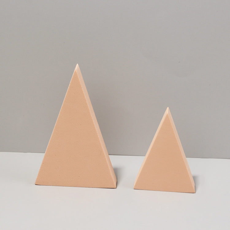 Geometric Cube Solid Color Photography Photo Background Table Shooting Foam Props — White