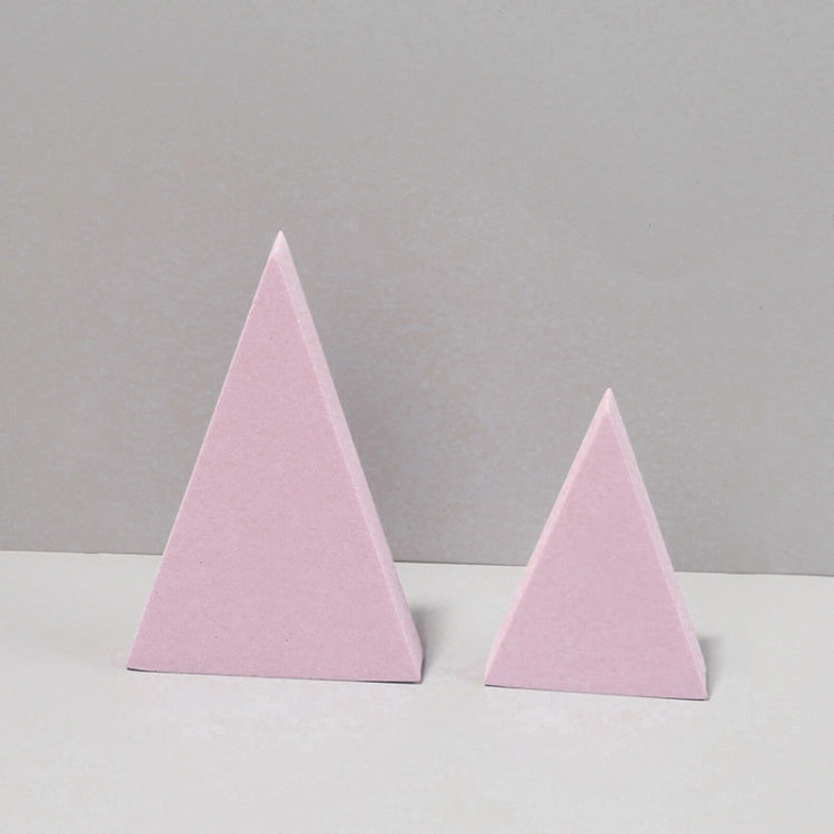 Geometric Cube Solid Color Photography Photo Background Table Shooting Foam Props — Pink